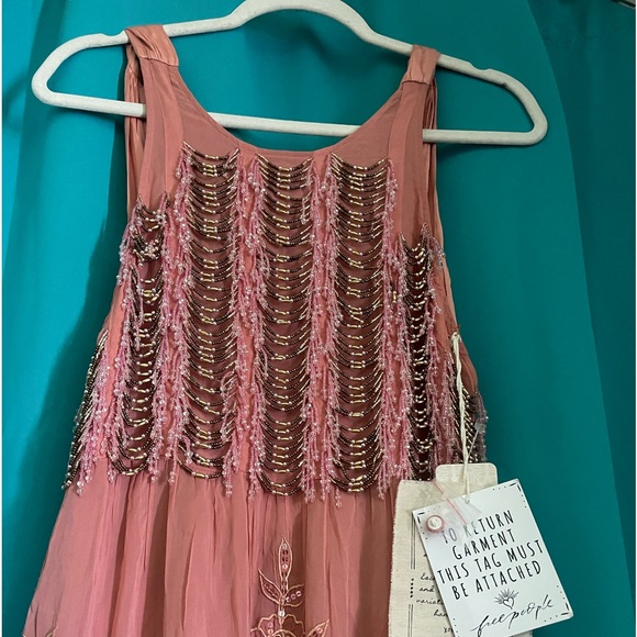 Free People Moonlight Shimmers Beaded Maxi Dress